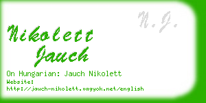 nikolett jauch business card